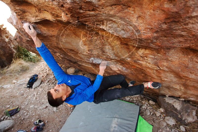 Bouldering in Hueco Tanks on 01/14/2019 with Blue Lizard Climbing and Yoga

Filename: SRM_20190114_1145231.jpg
Aperture: f/4.5
Shutter Speed: 1/250
Body: Canon EOS-1D Mark II
Lens: Canon EF 16-35mm f/2.8 L