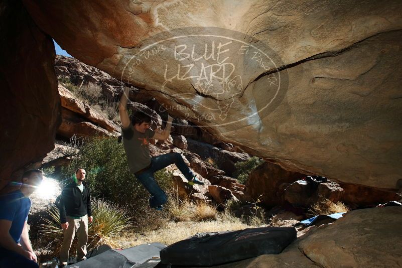 Bouldering in Hueco Tanks on 01/14/2019 with Blue Lizard Climbing and Yoga

Filename: SRM_20190114_1259520.jpg
Aperture: f/8.0
Shutter Speed: 1/250
Body: Canon EOS-1D Mark II
Lens: Canon EF 16-35mm f/2.8 L