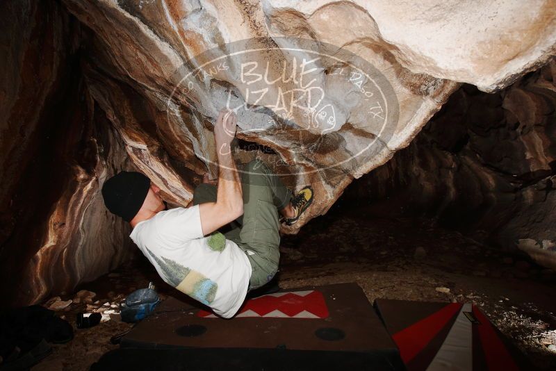 Bouldering in Hueco Tanks on 01/18/2019 with Blue Lizard Climbing and Yoga
Filename: SRM_20190118_1411220.jpg
Aperture: f/8.0
Shutter Speed: 1/250
Body: Canon EOS-1D Mark II
Lens: Canon EF 16-35mm f/2.8 L