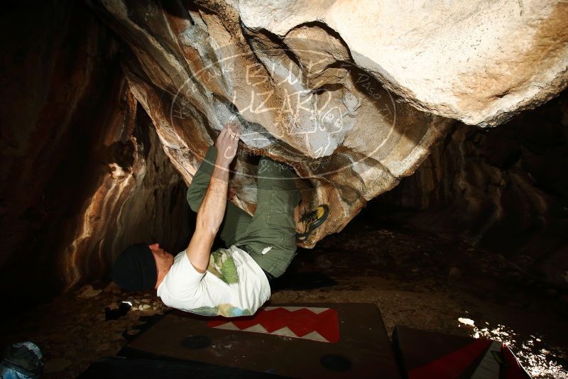 Bouldering in Hueco Tanks on 01/18/2019 with Blue Lizard Climbing and Yoga
Filename: SRM_20190118_1442410.jpg
Aperture: f/8.0
Shutter Speed: 1/250
Body: Canon EOS-1D Mark II
Lens: Canon EF 16-35mm f/2.8 L