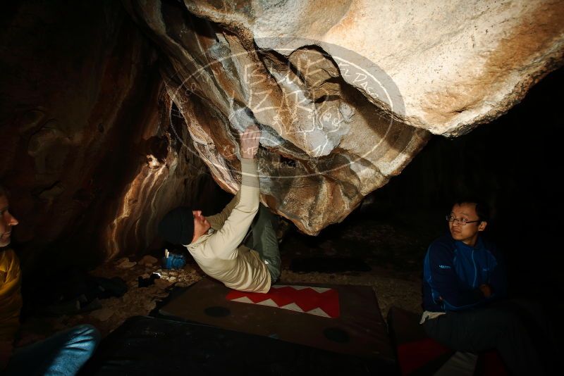 Bouldering in Hueco Tanks on 01/18/2019 with Blue Lizard Climbing and Yoga
Filename: SRM_20190118_1458230.jpg
Aperture: f/8.0
Shutter Speed: 1/250
Body: Canon EOS-1D Mark II
Lens: Canon EF 16-35mm f/2.8 L