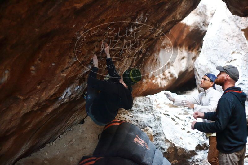 Bouldering in Hueco Tanks on 01/18/2019 with Blue Lizard Climbing and Yoga
Filename: SRM_20190118_1607060.jpg
Aperture: f/2.0
Shutter Speed: 1/125
Body: Canon EOS-1D Mark II
Lens: Canon EF 50mm f/1.8 II