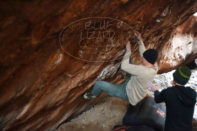 Bouldering in Hueco Tanks on 01/18/2019 with Blue Lizard Climbing and Yoga

Filename: SRM_20190118_1609510.jpg
Aperture: f/2.0
Shutter Speed: 1/100
Body: Canon EOS-1D Mark II
Lens: Canon EF 50mm f/1.8 II
