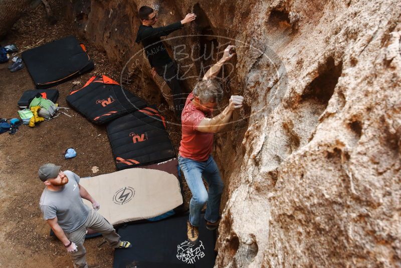 Bouldering in Hueco Tanks on 01/18/2019 with Blue Lizard Climbing and Yoga
Filename: SRM_20190118_1236340.jpg
Aperture: f/5.6
Shutter Speed: 1/125
Body: Canon EOS-1D Mark II
Lens: Canon EF 16-35mm f/2.8 L
