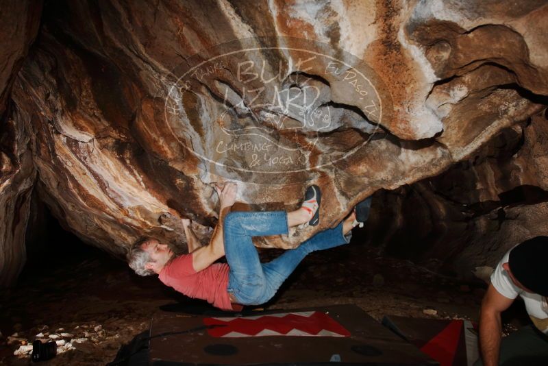 Bouldering in Hueco Tanks on 01/18/2019 with Blue Lizard Climbing and Yoga
Filename: SRM_20190118_1414090.jpg
Aperture: f/8.0
Shutter Speed: 1/250
Body: Canon EOS-1D Mark II
Lens: Canon EF 16-35mm f/2.8 L