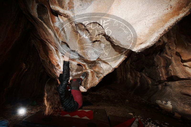 Bouldering in Hueco Tanks on 01/18/2019 with Blue Lizard Climbing and Yoga

Filename: SRM_20190118_1420040.jpg
Aperture: f/8.0
Shutter Speed: 1/250
Body: Canon EOS-1D Mark II
Lens: Canon EF 16-35mm f/2.8 L