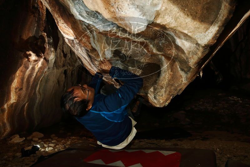 Bouldering in Hueco Tanks on 01/18/2019 with Blue Lizard Climbing and Yoga
Filename: SRM_20190118_1435450.jpg
Aperture: f/8.0
Shutter Speed: 1/250
Body: Canon EOS-1D Mark II
Lens: Canon EF 16-35mm f/2.8 L