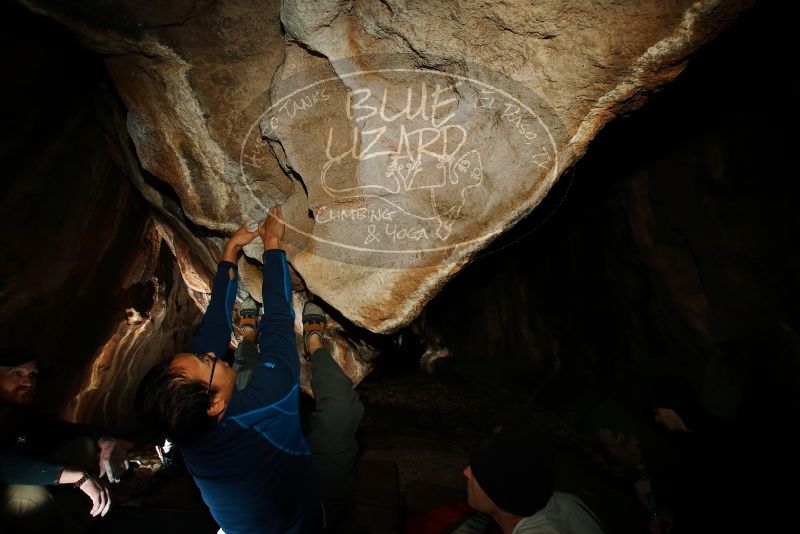 Bouldering in Hueco Tanks on 01/18/2019 with Blue Lizard Climbing and Yoga
Filename: SRM_20190118_1511180.jpg
Aperture: f/8.0
Shutter Speed: 1/250
Body: Canon EOS-1D Mark II
Lens: Canon EF 16-35mm f/2.8 L