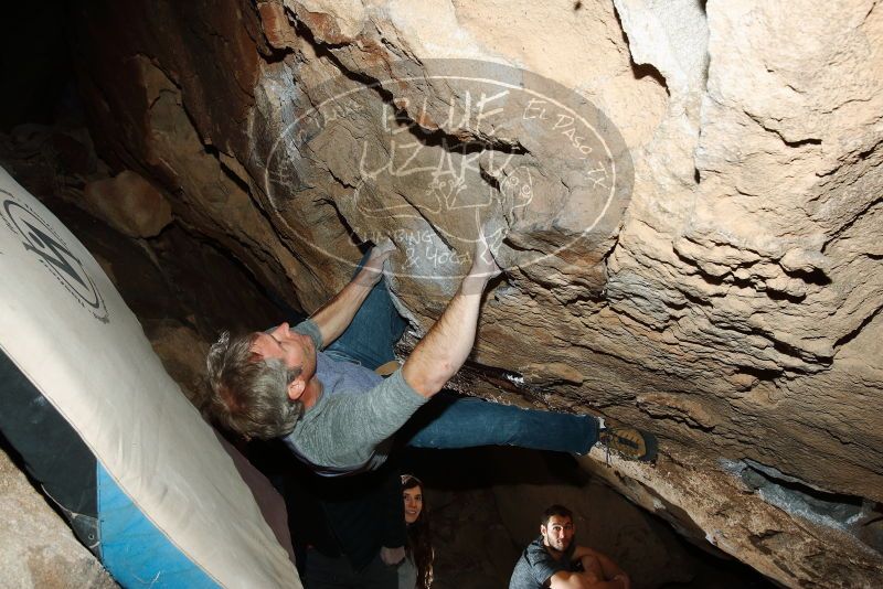 Bouldering in Hueco Tanks on 01/19/2019 with Blue Lizard Climbing and Yoga

Filename: SRM_20190119_1613370.jpg
Aperture: f/8.0
Shutter Speed: 1/250
Body: Canon EOS-1D Mark II
Lens: Canon EF 16-35mm f/2.8 L