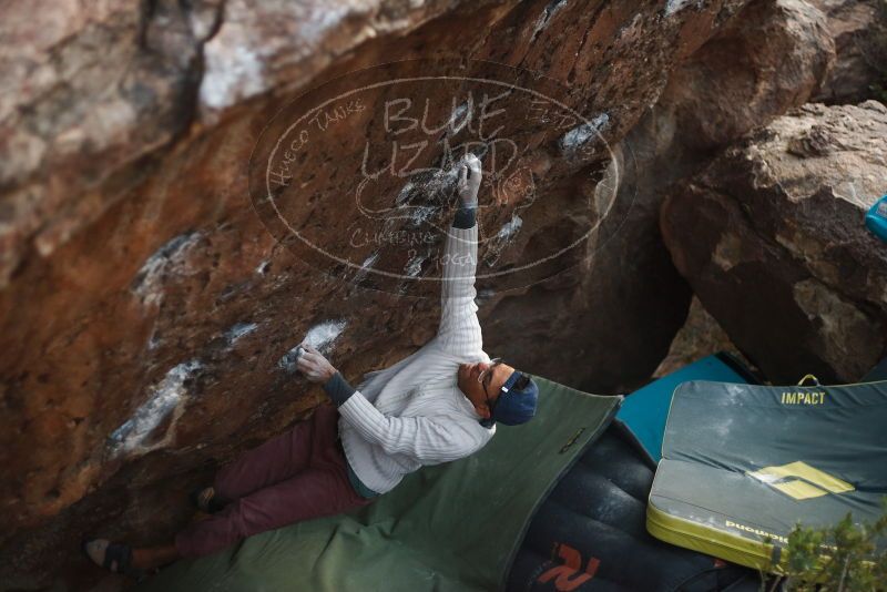 Bouldering in Hueco Tanks on 01/19/2019 with Blue Lizard Climbing and Yoga

Filename: SRM_20190119_1825290.jpg
Aperture: f/2.0
Shutter Speed: 1/250
Body: Canon EOS-1D Mark II
Lens: Canon EF 50mm f/1.8 II