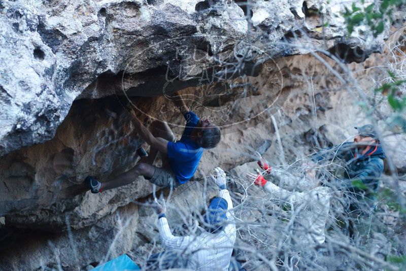 Bouldering in Hueco Tanks on 01/20/2019 with Blue Lizard Climbing and Yoga
Filename: SRM_20190120_1125480.jpg
Aperture: f/3.5
Shutter Speed: 1/200
Body: Canon EOS-1D Mark II
Lens: Canon EF 50mm f/1.8 II