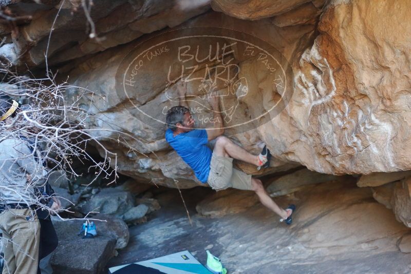 Bouldering in Hueco Tanks on 01/20/2019 with Blue Lizard Climbing and Yoga

Filename: SRM_20190120_1147170.jpg
Aperture: f/3.2
Shutter Speed: 1/250
Body: Canon EOS-1D Mark II
Lens: Canon EF 50mm f/1.8 II