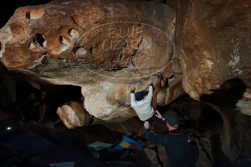Bouldering in Hueco Tanks on 01/20/2019 with Blue Lizard Climbing and Yoga
Filename: SRM_20190120_1239410.jpg
Aperture: f/5.6
Shutter Speed: 1/250
Body: Canon EOS-1D Mark II
Lens: Canon EF 16-35mm f/2.8 L