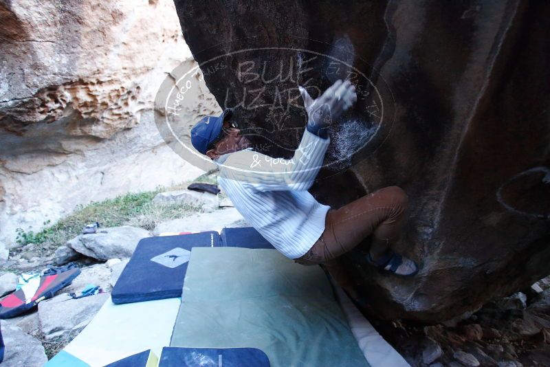 Bouldering in Hueco Tanks on 01/20/2019 with Blue Lizard Climbing and Yoga

Filename: SRM_20190120_1303390.jpg
Aperture: f/2.8
Shutter Speed: 1/200
Body: Canon EOS-1D Mark II
Lens: Canon EF 16-35mm f/2.8 L