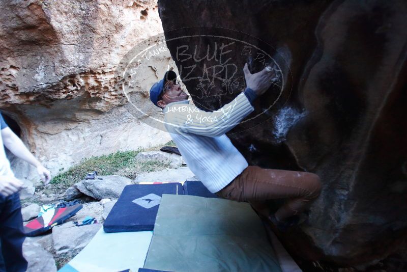 Bouldering in Hueco Tanks on 01/20/2019 with Blue Lizard Climbing and Yoga

Filename: SRM_20190120_1303440.jpg
Aperture: f/2.8
Shutter Speed: 1/250
Body: Canon EOS-1D Mark II
Lens: Canon EF 16-35mm f/2.8 L