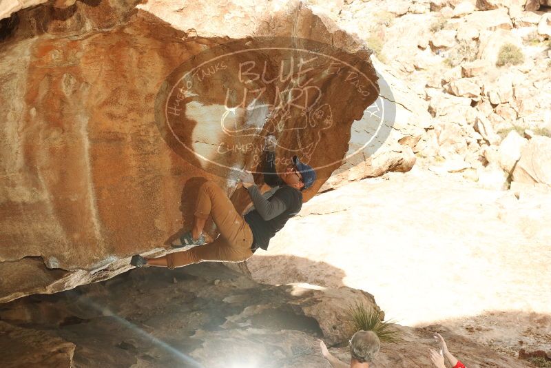 Bouldering in Hueco Tanks on 01/20/2019 with Blue Lizard Climbing and Yoga

Filename: SRM_20190120_1443090.jpg
Aperture: f/10.0
Shutter Speed: 1/250
Body: Canon EOS-1D Mark II
Lens: Canon EF 50mm f/1.8 II