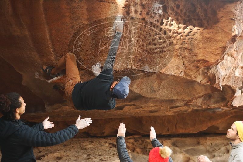 Bouldering in Hueco Tanks on 01/20/2019 with Blue Lizard Climbing and Yoga

Filename: SRM_20190120_1502570.jpg
Aperture: f/3.5
Shutter Speed: 1/250
Body: Canon EOS-1D Mark II
Lens: Canon EF 50mm f/1.8 II
