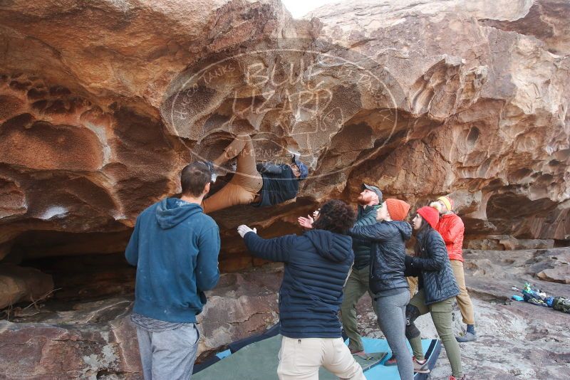Bouldering in Hueco Tanks on 01/20/2019 with Blue Lizard Climbing and Yoga
Filename: SRM_20190120_1620050.jpg
Aperture: f/5.6
Shutter Speed: 1/250
Body: Canon EOS-1D Mark II
Lens: Canon EF 16-35mm f/2.8 L