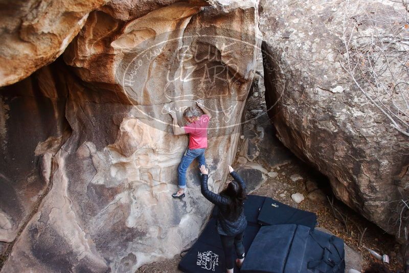 Bouldering in Hueco Tanks on 01/21/2019 with Blue Lizard Climbing and Yoga

Filename: SRM_20190121_1214210.jpg
Aperture: f/3.5
Shutter Speed: 1/200
Body: Canon EOS-1D Mark II
Lens: Canon EF 16-35mm f/2.8 L