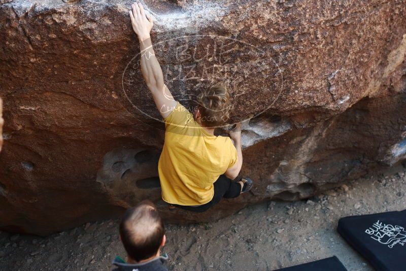 Bouldering in Hueco Tanks on 01/26/2019 with Blue Lizard Climbing and Yoga

Filename: SRM_20190126_1020581.jpg
Aperture: f/3.2
Shutter Speed: 1/250
Body: Canon EOS-1D Mark II
Lens: Canon EF 50mm f/1.8 II