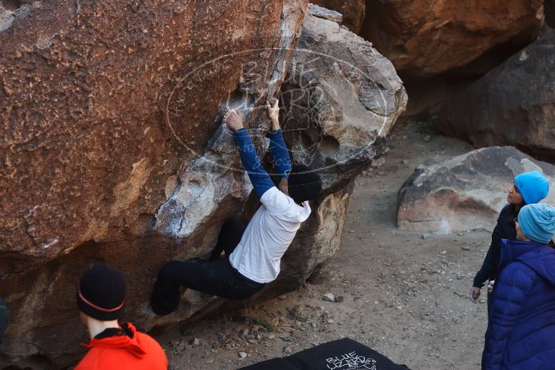 Bouldering in Hueco Tanks on 01/26/2019 with Blue Lizard Climbing and Yoga

Filename: SRM_20190126_1029540.jpg
Aperture: f/4.0
Shutter Speed: 1/250
Body: Canon EOS-1D Mark II
Lens: Canon EF 50mm f/1.8 II