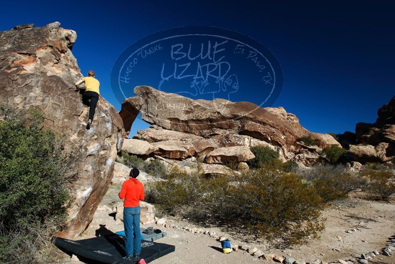 Bouldering in Hueco Tanks on 01/26/2019 with Blue Lizard Climbing and Yoga

Filename: SRM_20190126_1041020.jpg
Aperture: f/5.0
Shutter Speed: 1/250
Body: Canon EOS-1D Mark II
Lens: Canon EF 16-35mm f/2.8 L