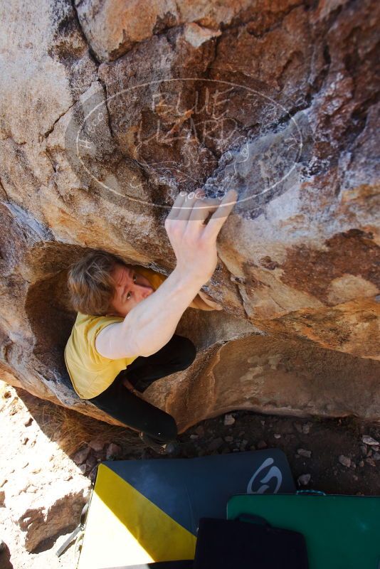 Bouldering in Hueco Tanks on 01/26/2019 with Blue Lizard Climbing and Yoga

Filename: SRM_20190126_1113300.jpg
Aperture: f/6.3
Shutter Speed: 1/250
Body: Canon EOS-1D Mark II
Lens: Canon EF 16-35mm f/2.8 L