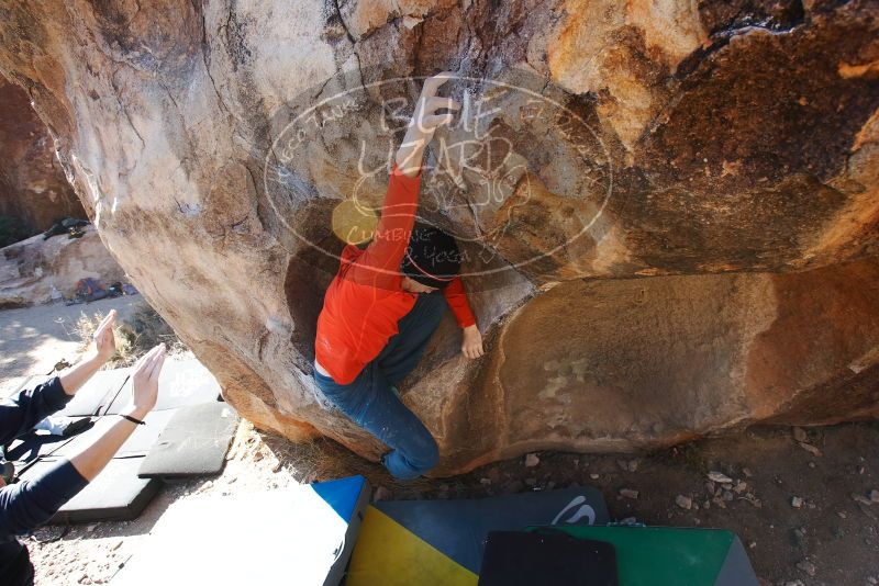 Bouldering in Hueco Tanks on 01/26/2019 with Blue Lizard Climbing and Yoga

Filename: SRM_20190126_1117110.jpg
Aperture: f/6.3
Shutter Speed: 1/250
Body: Canon EOS-1D Mark II
Lens: Canon EF 16-35mm f/2.8 L