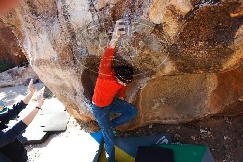 Bouldering in Hueco Tanks on 01/26/2019 with Blue Lizard Climbing and Yoga

Filename: SRM_20190126_1117190.jpg
Aperture: f/5.6
Shutter Speed: 1/250
Body: Canon EOS-1D Mark II
Lens: Canon EF 16-35mm f/2.8 L