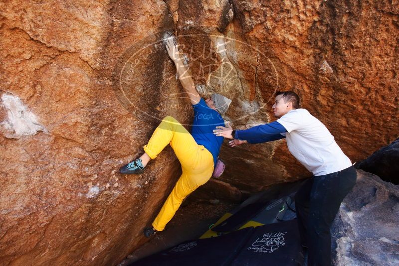 Bouldering in Hueco Tanks on 01/26/2019 with Blue Lizard Climbing and Yoga
Filename: SRM_20190126_1141300.jpg
Aperture: f/5.6
Shutter Speed: 1/200
Body: Canon EOS-1D Mark II
Lens: Canon EF 16-35mm f/2.8 L