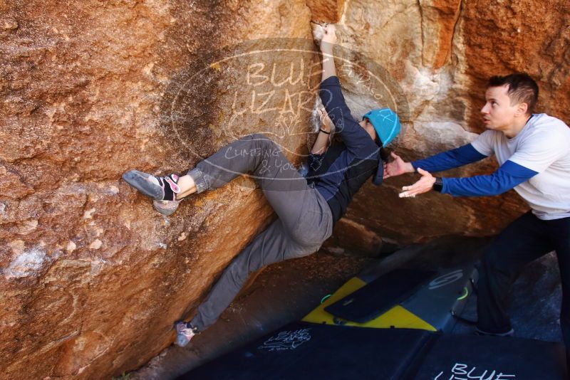 Bouldering in Hueco Tanks on 01/26/2019 with Blue Lizard Climbing and Yoga

Filename: SRM_20190126_1146550.jpg
Aperture: f/5.0
Shutter Speed: 1/200
Body: Canon EOS-1D Mark II
Lens: Canon EF 16-35mm f/2.8 L