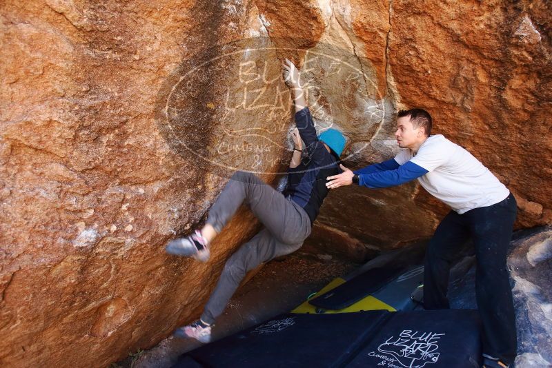Bouldering in Hueco Tanks on 01/26/2019 with Blue Lizard Climbing and Yoga

Filename: SRM_20190126_1146570.jpg
Aperture: f/5.0
Shutter Speed: 1/200
Body: Canon EOS-1D Mark II
Lens: Canon EF 16-35mm f/2.8 L