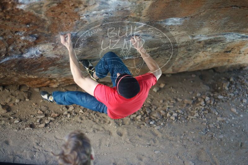 Bouldering in Hueco Tanks on 01/26/2019 with Blue Lizard Climbing and Yoga

Filename: SRM_20190126_1318400.jpg
Aperture: f/1.8
Shutter Speed: 1/250
Body: Canon EOS-1D Mark II
Lens: Canon EF 50mm f/1.8 II