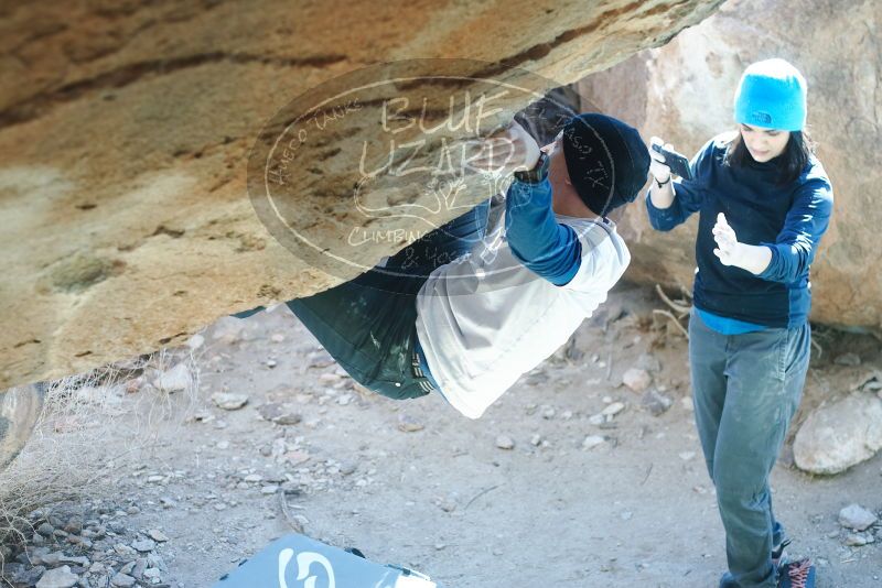 Bouldering in Hueco Tanks on 01/26/2019 with Blue Lizard Climbing and Yoga

Filename: SRM_20190126_1322270.jpg
Aperture: f/2.8
Shutter Speed: 1/250
Body: Canon EOS-1D Mark II
Lens: Canon EF 50mm f/1.8 II