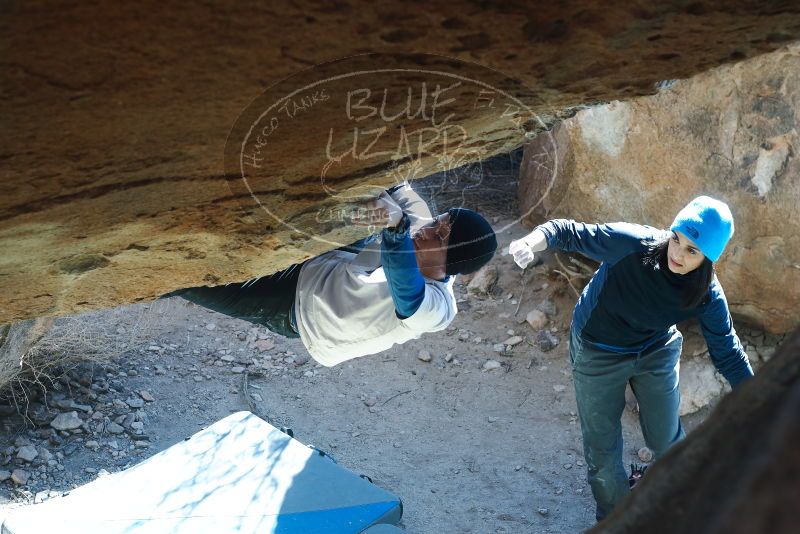 Bouldering in Hueco Tanks on 01/26/2019 with Blue Lizard Climbing and Yoga

Filename: SRM_20190126_1335160.jpg
Aperture: f/4.0
Shutter Speed: 1/250
Body: Canon EOS-1D Mark II
Lens: Canon EF 50mm f/1.8 II