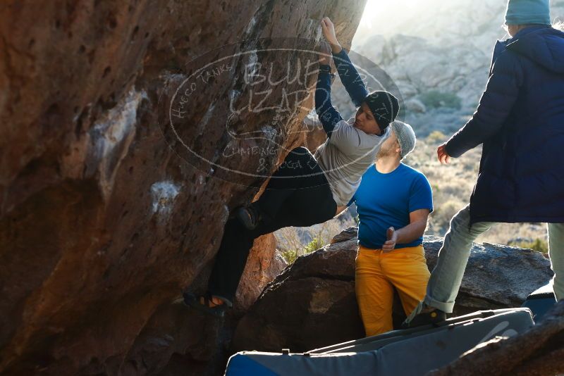 Bouldering in Hueco Tanks on 01/26/2019 with Blue Lizard Climbing and Yoga

Filename: SRM_20190126_1755310.jpg
Aperture: f/3.5
Shutter Speed: 1/250
Body: Canon EOS-1D Mark II
Lens: Canon EF 50mm f/1.8 II