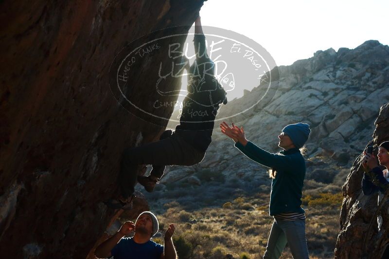 Bouldering in Hueco Tanks on 01/26/2019 with Blue Lizard Climbing and Yoga

Filename: SRM_20190126_1800280.jpg
Aperture: f/8.0
Shutter Speed: 1/250
Body: Canon EOS-1D Mark II
Lens: Canon EF 50mm f/1.8 II