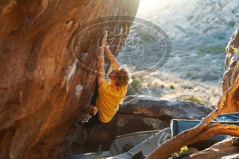 Bouldering in Hueco Tanks on 01/26/2019 with Blue Lizard Climbing and Yoga

Filename: SRM_20190126_1812160.jpg
Aperture: f/4.0
Shutter Speed: 1/250
Body: Canon EOS-1D Mark II
Lens: Canon EF 50mm f/1.8 II