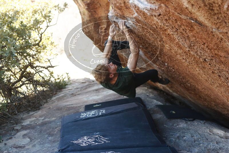 Bouldering in Hueco Tanks on 01/27/2019 with Blue Lizard Climbing and Yoga
Filename: SRM_20190127_1155021.jpg
Aperture: f/3.2
Shutter Speed: 1/320
Body: Canon EOS-1D Mark II
Lens: Canon EF 50mm f/1.8 II
