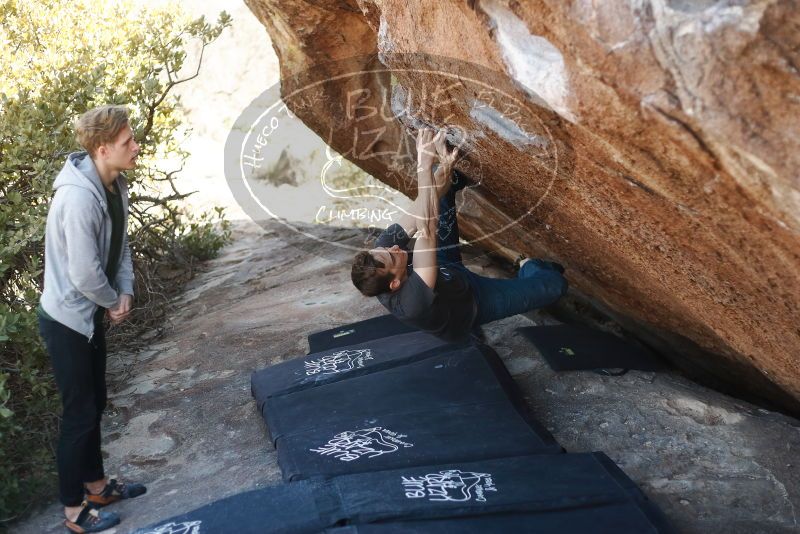 Bouldering in Hueco Tanks on 01/27/2019 with Blue Lizard Climbing and Yoga

Filename: SRM_20190127_1208420.jpg
Aperture: f/2.5
Shutter Speed: 1/640
Body: Canon EOS-1D Mark II
Lens: Canon EF 50mm f/1.8 II
