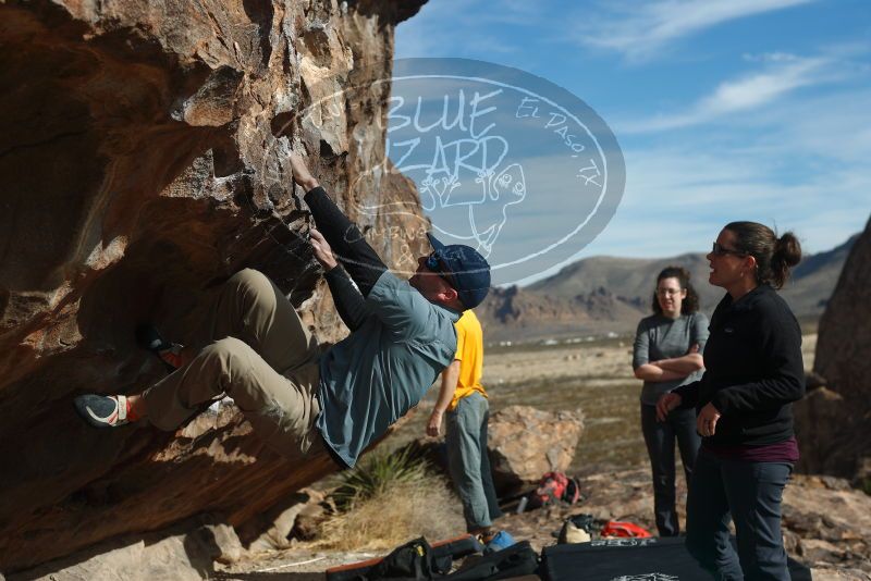 Bouldering in Hueco Tanks on 02/03/2019 with Blue Lizard Climbing and Yoga

Filename: SRM_20190203_1114210.jpg
Aperture: f/4.0
Shutter Speed: 1/800
Body: Canon EOS-1D Mark II
Lens: Canon EF 50mm f/1.8 II