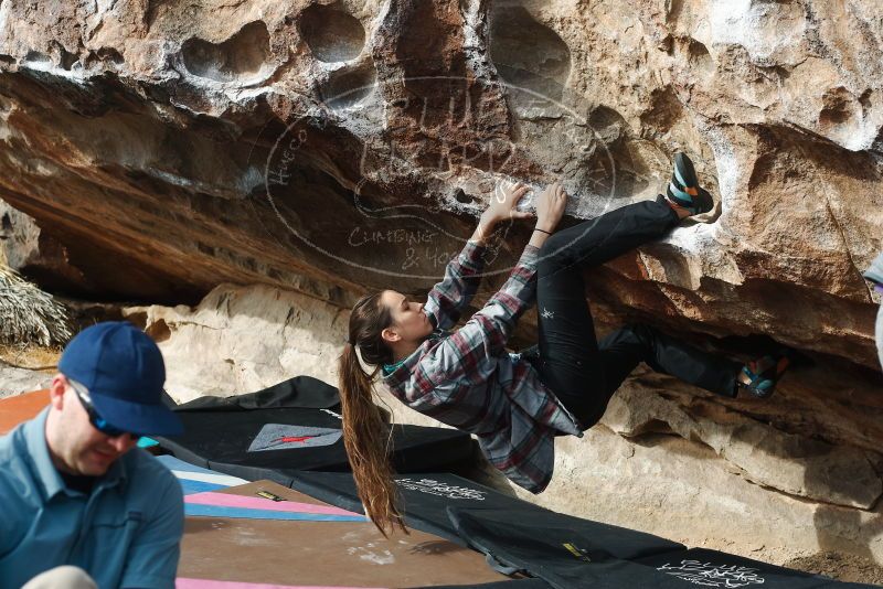 Bouldering in Hueco Tanks on 02/03/2019 with Blue Lizard Climbing and Yoga
Filename: SRM_20190203_1125480.jpg
Aperture: f/4.0
Shutter Speed: 1/400
Body: Canon EOS-1D Mark II
Lens: Canon EF 50mm f/1.8 II