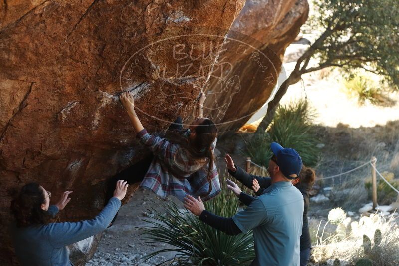 Bouldering in Hueco Tanks on 02/03/2019 with Blue Lizard Climbing and Yoga
Filename: SRM_20190203_1257550.jpg
Aperture: f/3.5
Shutter Speed: 1/400
Body: Canon EOS-1D Mark II
Lens: Canon EF 50mm f/1.8 II