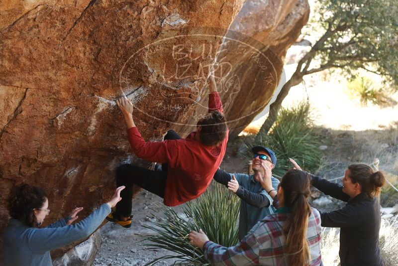 Bouldering in Hueco Tanks on 02/03/2019 with Blue Lizard Climbing and Yoga
Filename: SRM_20190203_1315270.jpg
Aperture: f/3.5
Shutter Speed: 1/250
Body: Canon EOS-1D Mark II
Lens: Canon EF 50mm f/1.8 II