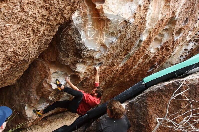 Bouldering in Hueco Tanks on 02/03/2019 with Blue Lizard Climbing and Yoga

Filename: SRM_20190203_1450390.jpg
Aperture: f/5.6
Shutter Speed: 1/250
Body: Canon EOS-1D Mark II
Lens: Canon EF 16-35mm f/2.8 L