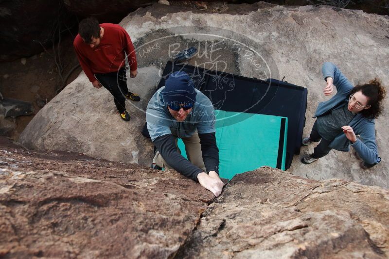 Bouldering in Hueco Tanks on 02/03/2019 with Blue Lizard Climbing and Yoga

Filename: SRM_20190203_1649370.jpg
Aperture: f/5.6
Shutter Speed: 1/250
Body: Canon EOS-1D Mark II
Lens: Canon EF 16-35mm f/2.8 L