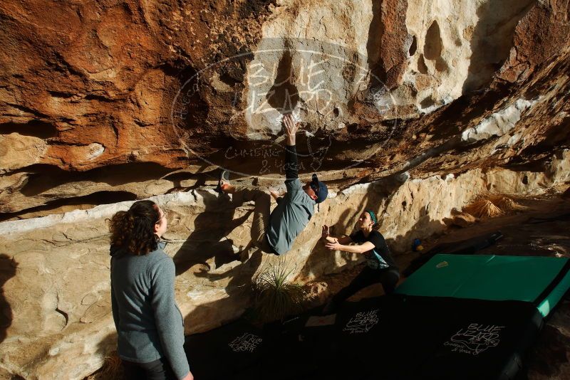 Bouldering in Hueco Tanks on 02/03/2019 with Blue Lizard Climbing and Yoga

Filename: SRM_20190203_1729330.jpg
Aperture: f/8.0
Shutter Speed: 1/250
Body: Canon EOS-1D Mark II
Lens: Canon EF 16-35mm f/2.8 L