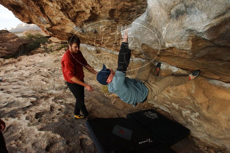 Bouldering in Hueco Tanks on 02/03/2019 with Blue Lizard Climbing and Yoga
Filename: SRM_20190203_1754330.jpg
Aperture: f/5.6
Shutter Speed: 1/320
Body: Canon EOS-1D Mark II
Lens: Canon EF 16-35mm f/2.8 L