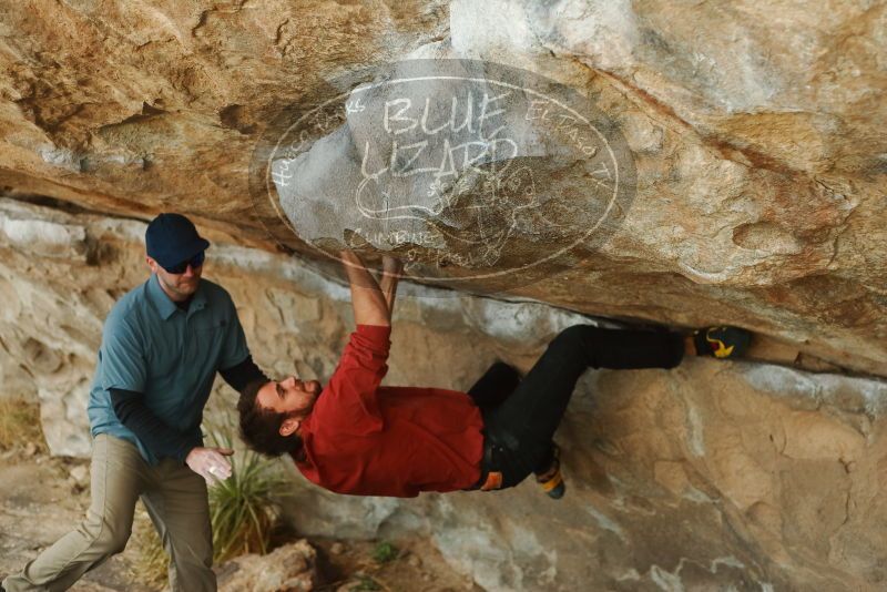 Bouldering in Hueco Tanks on 02/03/2019 with Blue Lizard Climbing and Yoga
Filename: SRM_20190203_1814400.jpg
Aperture: f/2.8
Shutter Speed: 1/500
Body: Canon EOS-1D Mark II
Lens: Canon EF 50mm f/1.8 II