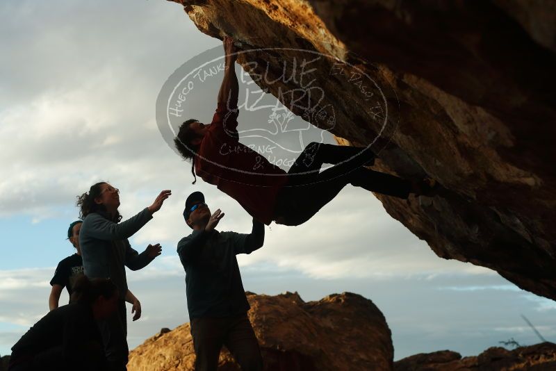 Bouldering in Hueco Tanks on 02/03/2019 with Blue Lizard Climbing and Yoga
Filename: SRM_20190203_1816300.jpg
Aperture: f/4.0
Shutter Speed: 1/1250
Body: Canon EOS-1D Mark II
Lens: Canon EF 50mm f/1.8 II